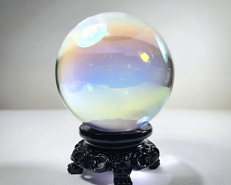 80mm Aurora Crystal Ball Wholesale Glass Ball Rainbow