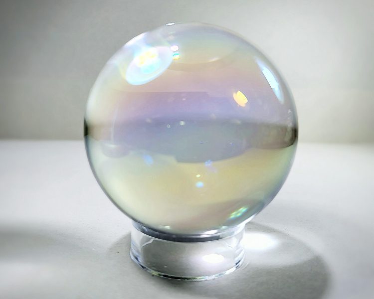 80mm Aurora Crystal Ball Wholesale Glass Ball Rainbow