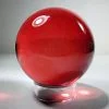 80mm Red Glass Ball, Red Glass Sphere, Red Crystal Ball