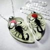 Glow-In-The-Dark Scorpion Necklace Set, Real Scorpions Necklace