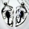 Real Insect Jewelry, Black Scorpion Friendship Necklace, Oddities Gifts, Insects In Resin