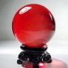 80mm Red Glass Ball, Red Glass Sphere, Red Crystal Ball