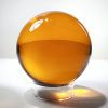 Wholesale Crystal Balls, Amber Crystal Ball, Orange Glass