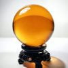 Wholesale Crystal Balls, Amber Crystal Ball, Orange Glass