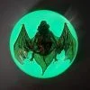 Real bat in Resin, Glow-In-the-Dark-Bat Paperweight. Oddities Decor