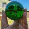 80mm Green Crystal ball for sale, Green glass ball for sale, wholesale