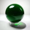 80mm Green Glass Ball, Dark Green Crystal Ball, Gothic Decor