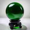 80mm Green Glass Ball, Dark Green Crystal Ball, Gothic Decor