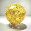 Wholesale Crystal Balls, Wholesale Glass Balls, Yellow Crackle Glass Ball, Citrine Sphere