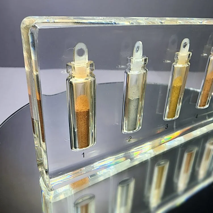Curio Cabinet, Oddities Gifts, Soil Samples in Resin