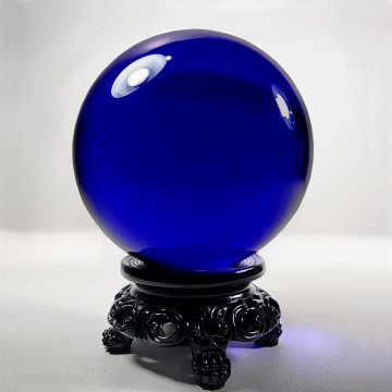Dark Blue 80mm glass ball, Cobalt Blue Crystal Ball, Wholesale Crystal Balls