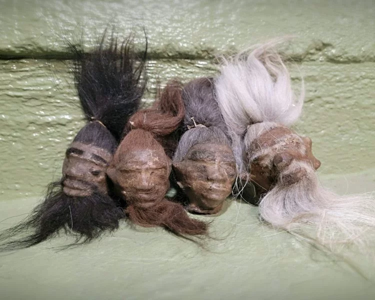 Real Shrunken Head for sale, Real Leather, Shrunken Head Voodoo, Tiki Decor