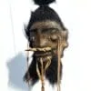 Real Shrunken Head, Leather, Oddities Decor, Tikki Decor