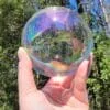 Large Crystal Ball, Aurora Rainbow Glass Sphere, Curiosities, Scrying