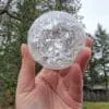 80mm Clear Crackle Crystal Ball, Scrying Sphere, Glass Orb, Curiosities
