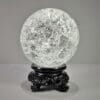 80mm Clear Crackle Crystal Ball, Scrying Sphere, Glass Orb, Curiosities