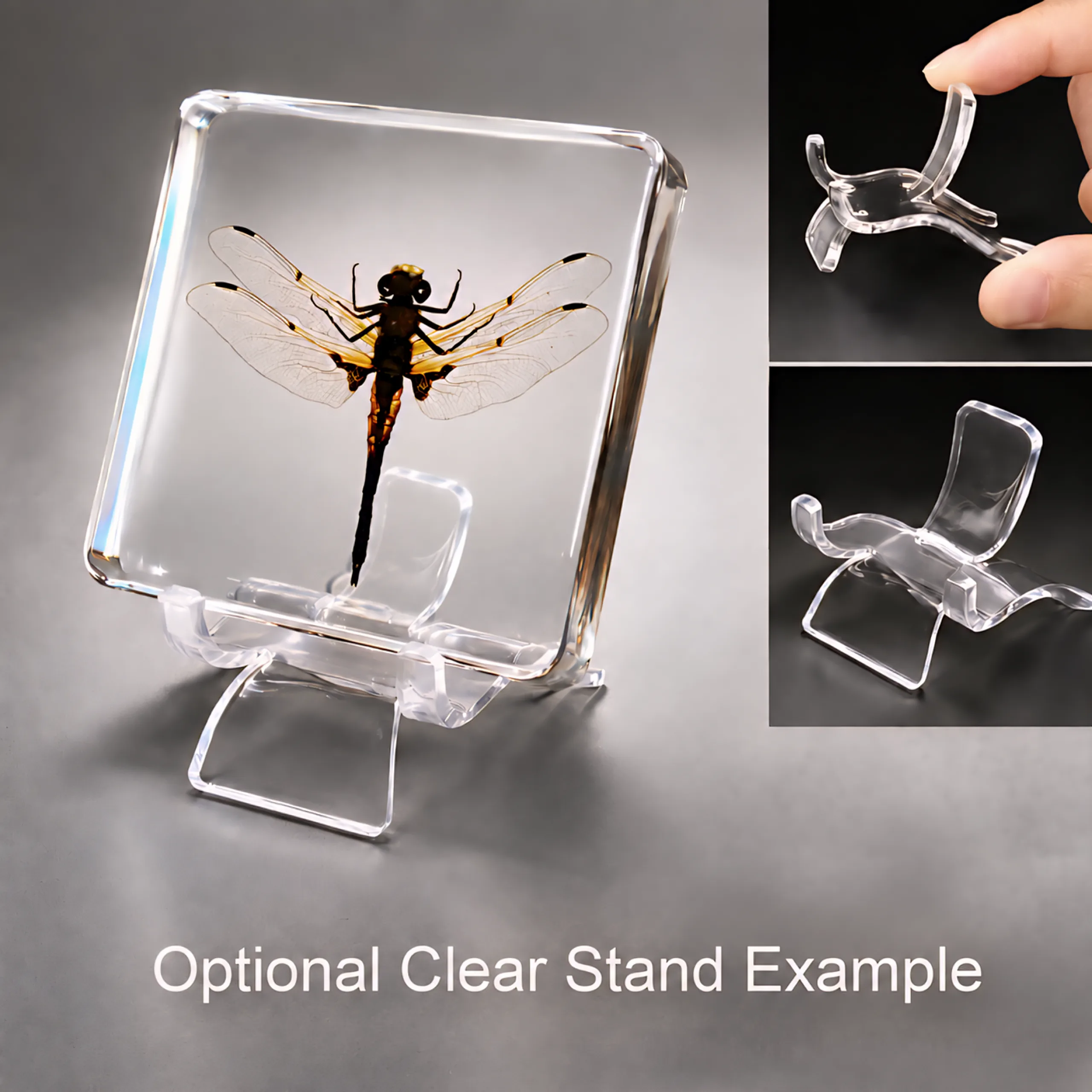 Dragonfly-in-Resin-with-Stand Real Preserved Dragonfly, Insects in Resin, Curiosities